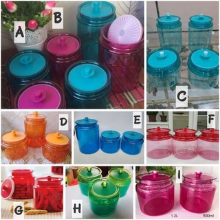 TUPPERWARE ทัปเปอร์แวร์ เคาน์เตอร์พาร์ท มือสอง kuih CP สีส้ม ชมพู ม่วง ฟ้า แดง เขียว