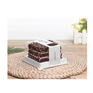 DEDEE กล่องเค้กฐานขาว+ฝา+ส้ม(50ชุด)DD-H085 กล่องเค้กฐานขาว