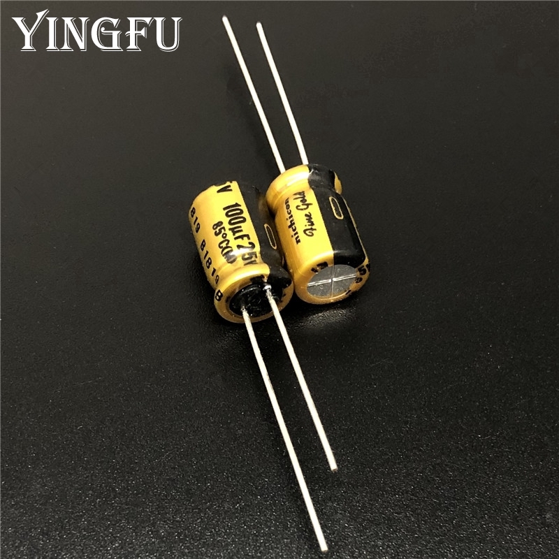 5 ชิ้น/20 ชิ้น 100uF 25V NICHICON FG (Fine Gold) Series 8x11.5 มม.25V100uF HiFi Audio Capacitor