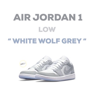 (พร้อมส่ง ของแท้ 100%) NIKE AIR JORDAN1 LOW (W) “WHITE WOLF GREY“