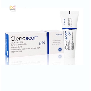 Clenascar Gel คลีนาสการ์ เจลบำรุง ช่วยให้ผิวเรียบเนียน สีผิวสม่ำเสมอ ลดรอยดำ รอบแดง รอยสิว ขนาด 15 กรัม