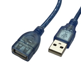 สาย USB 2.0 M/F สีฟ้า 1แกน 1.8m/3m/5m/10m