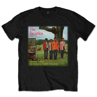 เสื้อยืด พิมพ์ลาย The Beatles Strawberry Fields Forever แฟชั่นสําหรับผู้ชาย