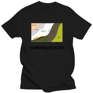 [COD]เสื้อยืด พิมพ์ลาย Igneous Is Bliss Geology Rock Geek แฟชั่นสําหรับผู้ชาย