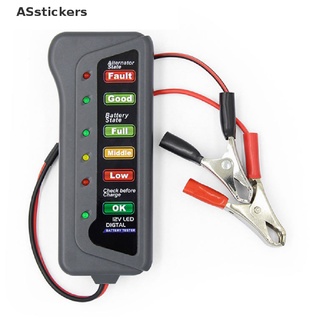 [ASstickers] เครื่องทดสอบดิจิทัล 12V ไฟ LED 6 ดวง สําหรับรถยนต์