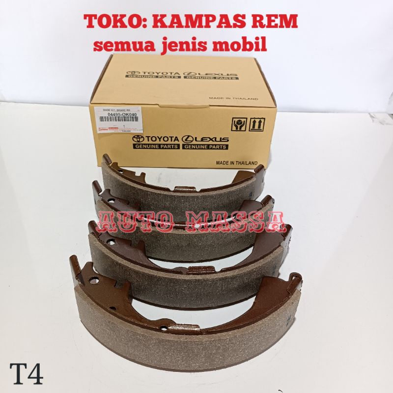 ผ้าเบรกหลัง INNOVA INOVA OLD BRAKE SHOE INNOVA INOVA OLD