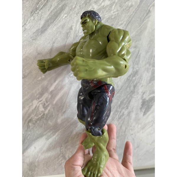 โมเดลเดอะฮัค ฮัคเขียว Hulk  ไซร้ใหญ่  ความสูง 18 cm ขยับได้ 9 จุด มีไฟ  วัสดุ พีวีซี งานสวยมือ 1 ++พร้อมส่งจากไทย+++