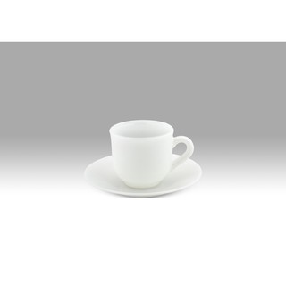 PEARL แก้วเนื้อมุก PP60 Cup and Saucer (ถ้วยกาแฟเนื้อมุกสีขาวพร้อมจานรอง)