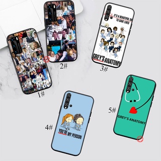 เคสโทรศัพท์มือถือแบบนิ่ม ลายกายวิภาคศาสตร์ สีเทา DI11 สําหรับ Huawei P10 P20 P30 Pro Lite Y8S Y9S