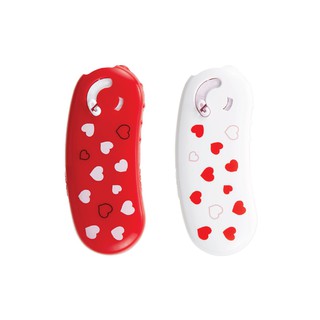 เทปกาวสองหน้า รุ่น POD TWIN SERIES HEARTS สีแดง,ขาว Double-sided adhesive tape POD TWIN SERIES HEARTS red, white