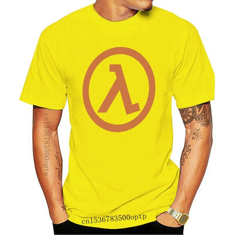 ขายดี เสื้อยืดแขนสั้นลําลอง พิมพ์ลายโลโก้ Half Life GEEK Half Life Rust Man 6 Tee 100% FHbgcb08FKmbpi51S-5XL