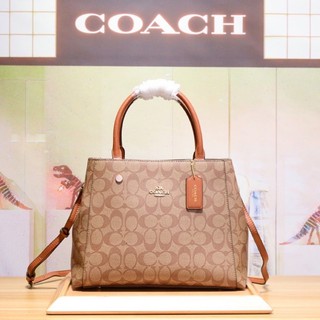 #coach   #coach56727 COACH COACH 56727 BROWN BLACK Coach กระเป๋าสะพายผู้หญิง Mini Lillie Carryall