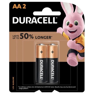 ถ่าน Duracell alkaline ขนาดAA 1.5V ของแท้ แพค2ก้อน