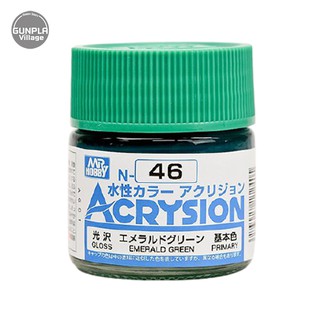 Mr.Hobby MR.ACRYSION COLOR N-46 EMERALD GREEN 4973028112405 (สี)