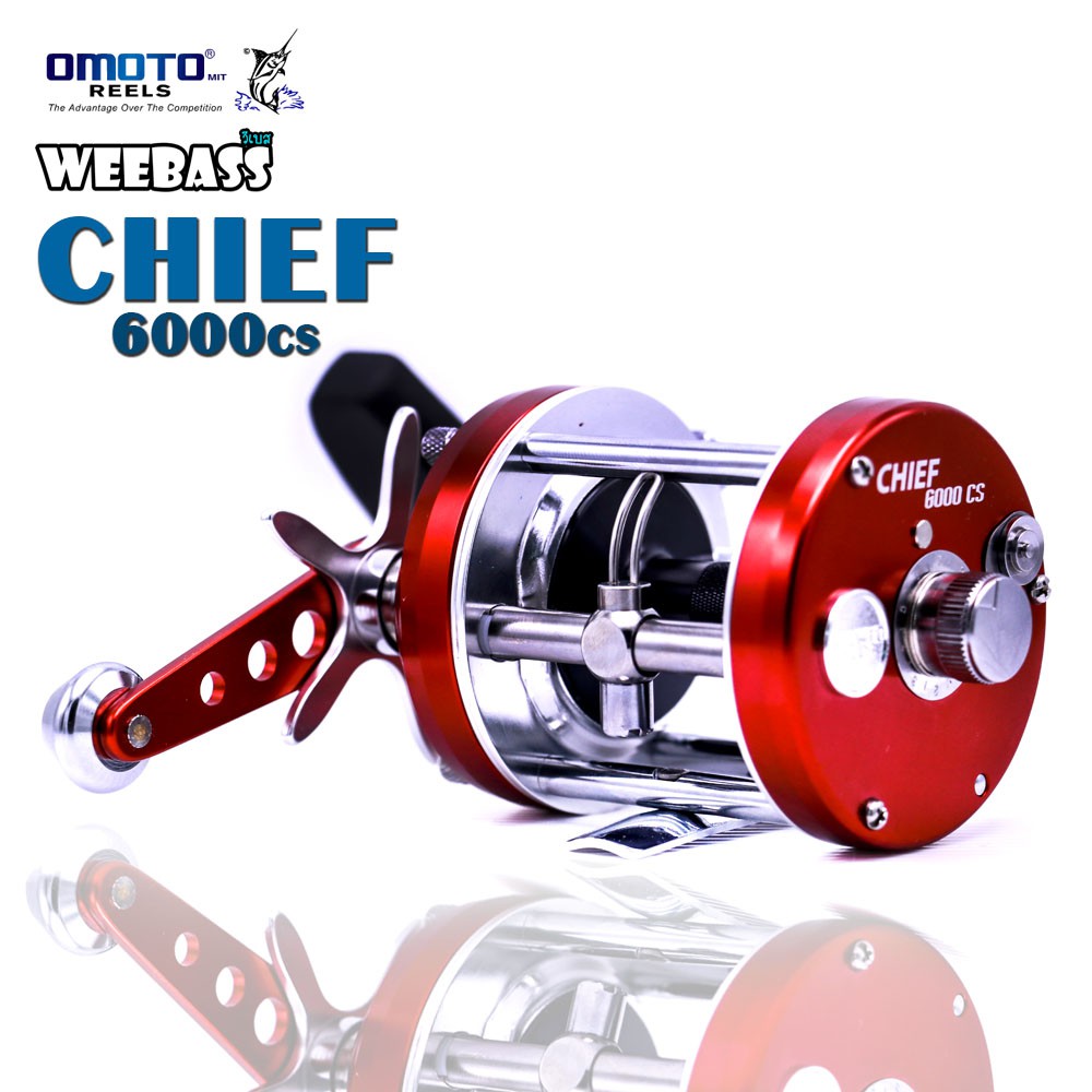 OMOTO REEL - CHIEF 6000CS/6001CS(สีแดง)