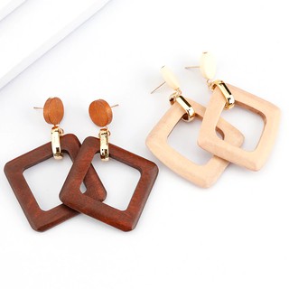 พร้อมส่ง! ต่างหูสไตล์เกาหลี สี่เหลี่ยม