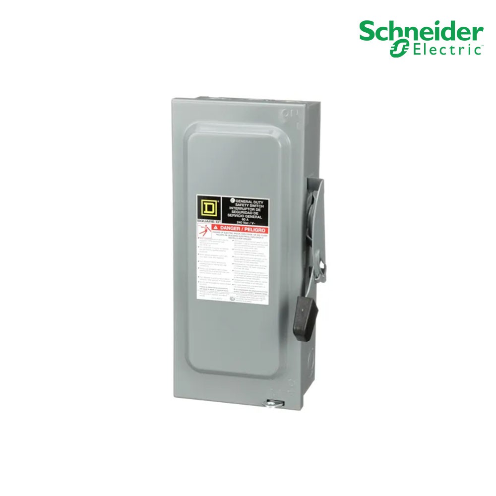 Schneider - Safety Switch 60 แอมป์ สำหรับไฟ 1 เฟส - 240V General Duty 240VAC แบบสามารถติดตั้งฟิวส์ได