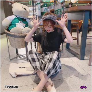 TW9630

Set เสื้อยืดคอกลมแต่งกระดุมหลัง + กางเกงลายสก็อตขา 5 ส่วน