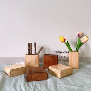 กล่องปากกา กล่องทำจากไม้จริง