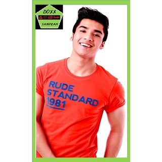 rudedog  เสื้อคอกลม ชาย หญิง  รุ่น Standard สีส้ม