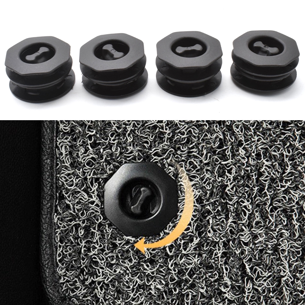 4x รถพรมปูพื้นคลิปพรม Fixing Grip Clamps ผู้ถือแขน Retainer