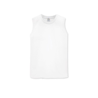 ตราห่านคู่ เสื้อแขนกุดผู้ชาย สีขาว รุ่น Classic
