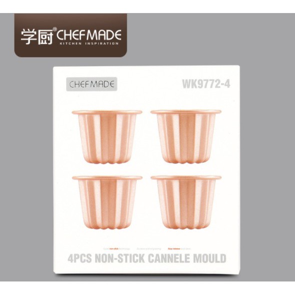 พิมพ์อบขนม Cannele WK9772 กล่อง 4 ชิ้น