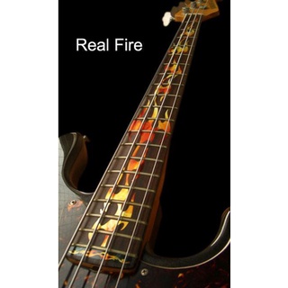 FIRE FLAMES Inlay Sticker for BASS