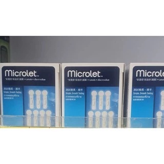 Contour plus Microlet เข็มสำหรับใส่ปากกาเจาะเลือด 1 กล่อง 100ชิ้น
