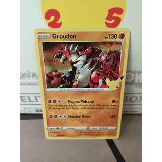 Pokemon Card "Groudon Holo 017/025" ENG Celebrations