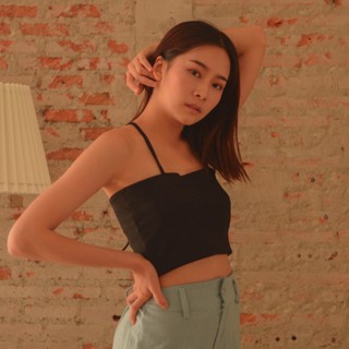 Highestjump Basic high black เสื้อสายเดี่ยว