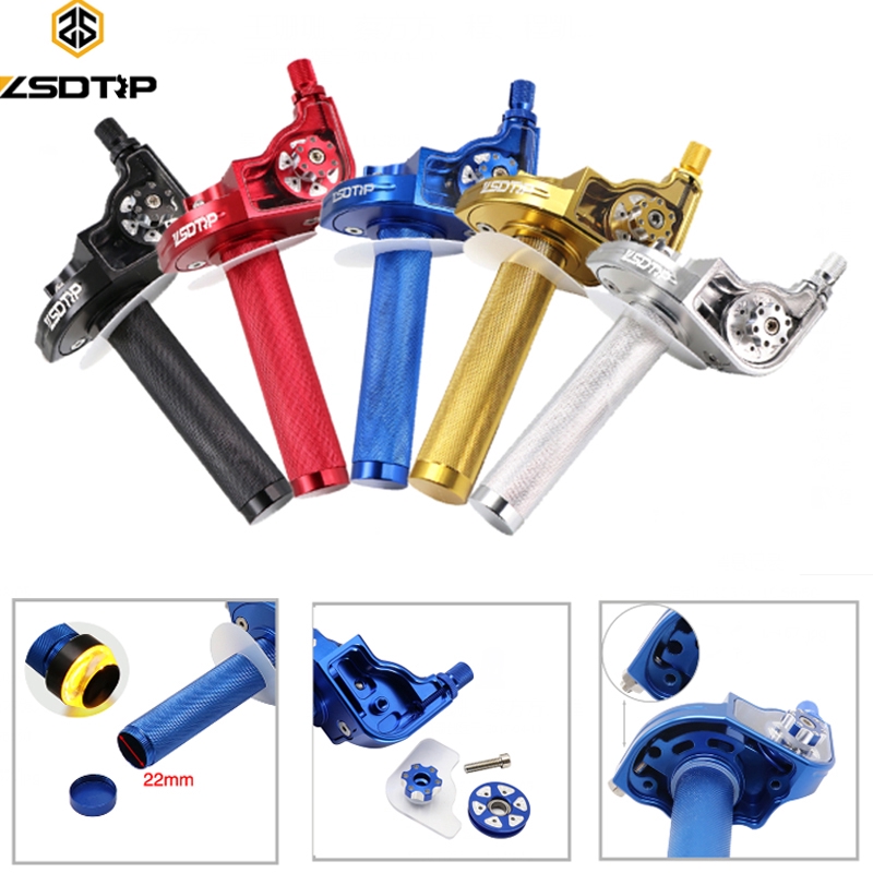 zsdtrp universal อุปกรณ์แฮนด์มือจับอะลูมิเนียม 22 มม. cnc สําหรับรถมอเตอร์ไซค์