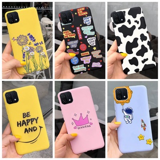 เคสโทรศัพท์มือถือ TPU นิ่ม ปิดด้านหลัง ลายการ์ตูนดอกไม้ สําหรับ OPPO A16k 2021 A 16K A16 K CPH2349