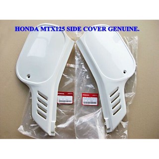 HONDA MTX125 MTX 125 SIDE COVER LH&amp;RH "WHITE"  "GENUINE PARTS"  // ฝากระเป๋าข้าง ฝาปิดข้างรถ สีขาว งานแท้ ของแท้