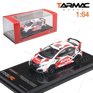 โมลเดลรถเหล็ก - Tarmac Works Toycon 2017 Limited HOBBY64 Model Car - Honda Civic Type R TCR MOTUL