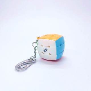 พวงกุญแจ รูบิค 3x3 รูบิค ของแท้อย่างดี rubik 3x3 QiYi Pillowed 3x3 keychain Stickerless Magic Cube rubix cube SharkRubik