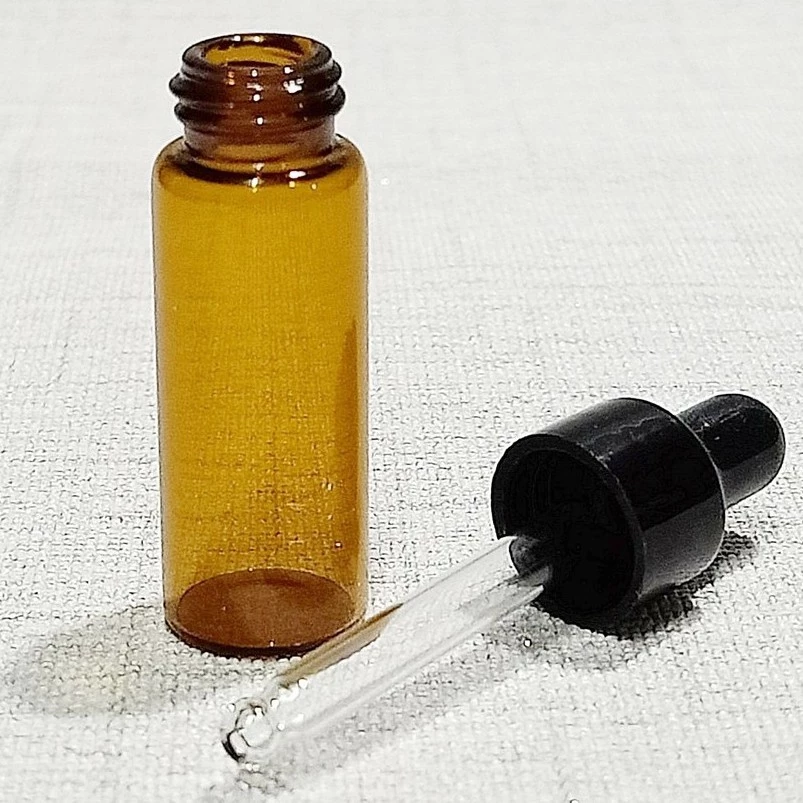 ขวดแก้วสีชา จุกดรอปเปอร์ 1/2/3/5ml เติมได้ ใช้ซ้ำได้ thumbnail 10