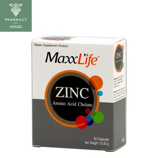 Maxxlife Zinc Amino Acid Chelate 30 Capsules