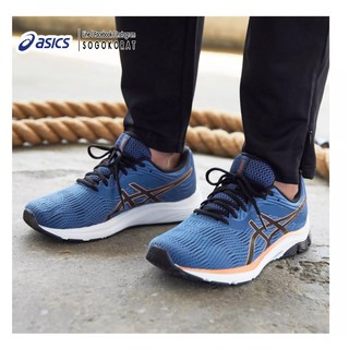 Asics Running Mens รองเท้าวิ่ง ผู้ชาย รุ่น GEL-PULSE 11 (1011A550-402) Grand Shark Navy/Black