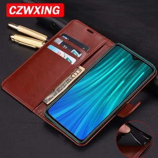 เคสสำ Redmi Note 8 Pro Case Flip Phone Case PU Leather Xiaomi Redmi Note8 Pro 8Pro เคสโทรศัพท์มือถือ พลิกซอง
