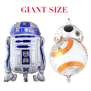 ลูกโป่งฟอยล์ฮีเลียม Star Wars R2-D2 BB8 ของเล่นสําหรับเด็ก