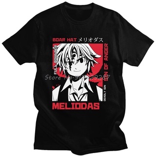 [COD]พร้อมส่ง เสื้อยืดแขนสั้น ผ้าฝ้าย พิมพ์ลายอนิเมะ Kawaii Meliodas Demon Nanatsu No zai หลากสี แฟชั่นฤดูร้อน สําหรับผู