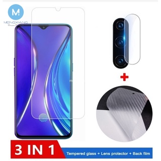 3-in-1 ฟิล์มกระจกนิรภัยกันรอยหน้าจอ 9H สําหรับ Realme C11 C3 Realme C3 6 5s 5i 5 3 X2 Pro C2