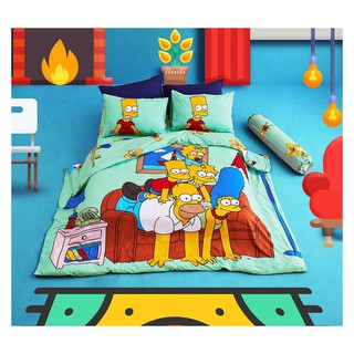 ชุดผ้าปูที่นอน 3.5 ฟุต 3 ชิ้น LI-SS 04 BEDSHEET FITTED T3 LOTUS 330TC SIMPSONS LI-SS 04