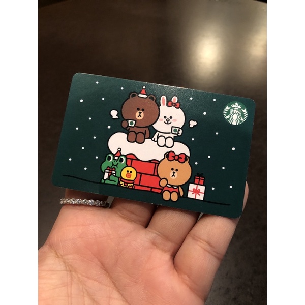 บัตรของขวัญ starbucks line friends gift card มูลค่า 100 บาท