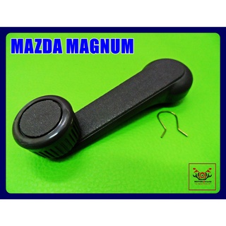 MAZDA MAGNUM WINDSHIELD HANDLE "BLACK" SET LH&amp;RH (1 PC.) // มือหมุนกระจก สีดำ (1 อัน) ใช้ได้ทั้งซ้ายและขวา