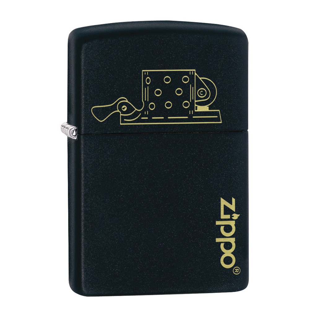 Zippo ไฟแช็กรุ่น 49218 Insert Design - Black Matte