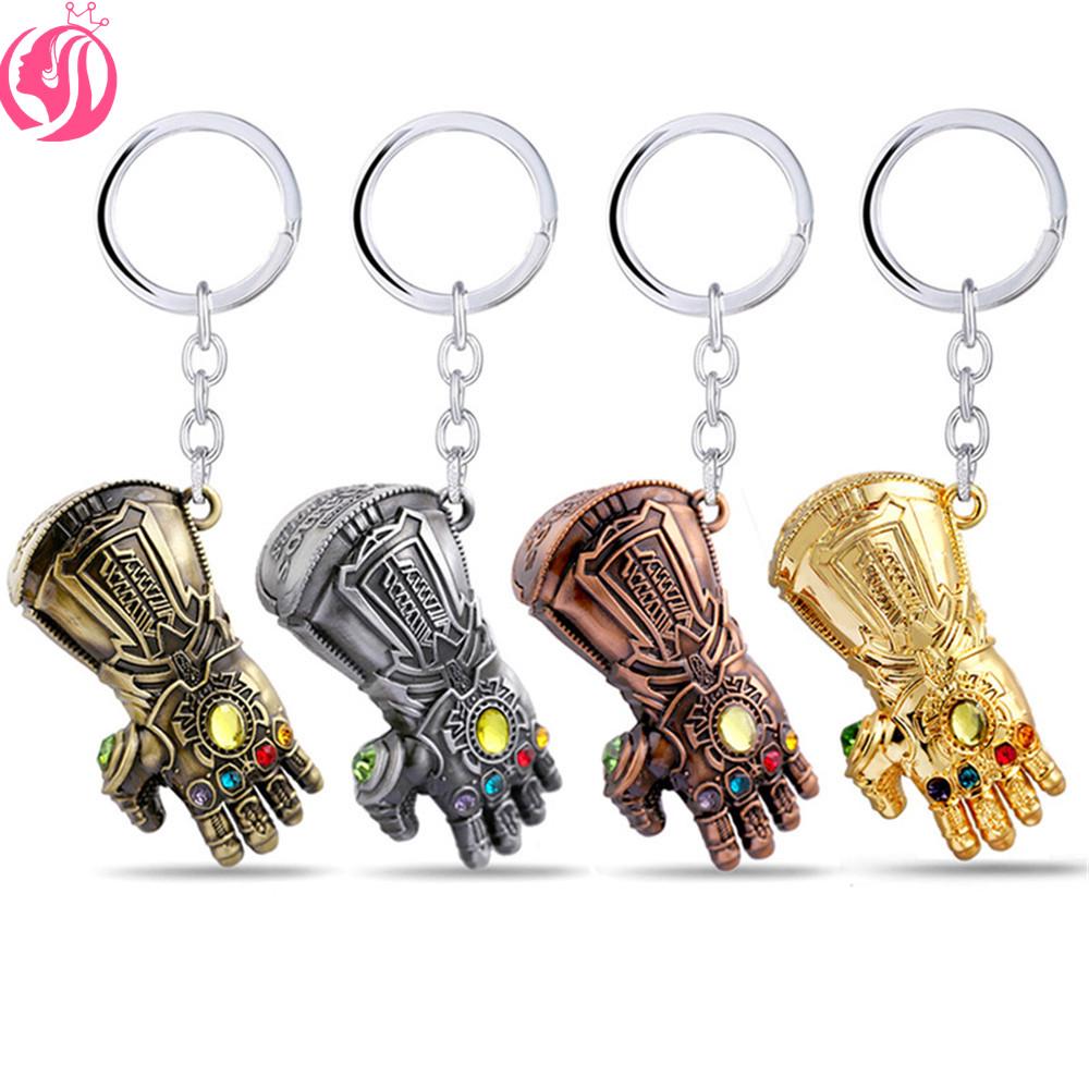 The Avengers 3 Hulk Hand Gloves Keychains Marvel Movie Mittens Keyrings Fans Gifts