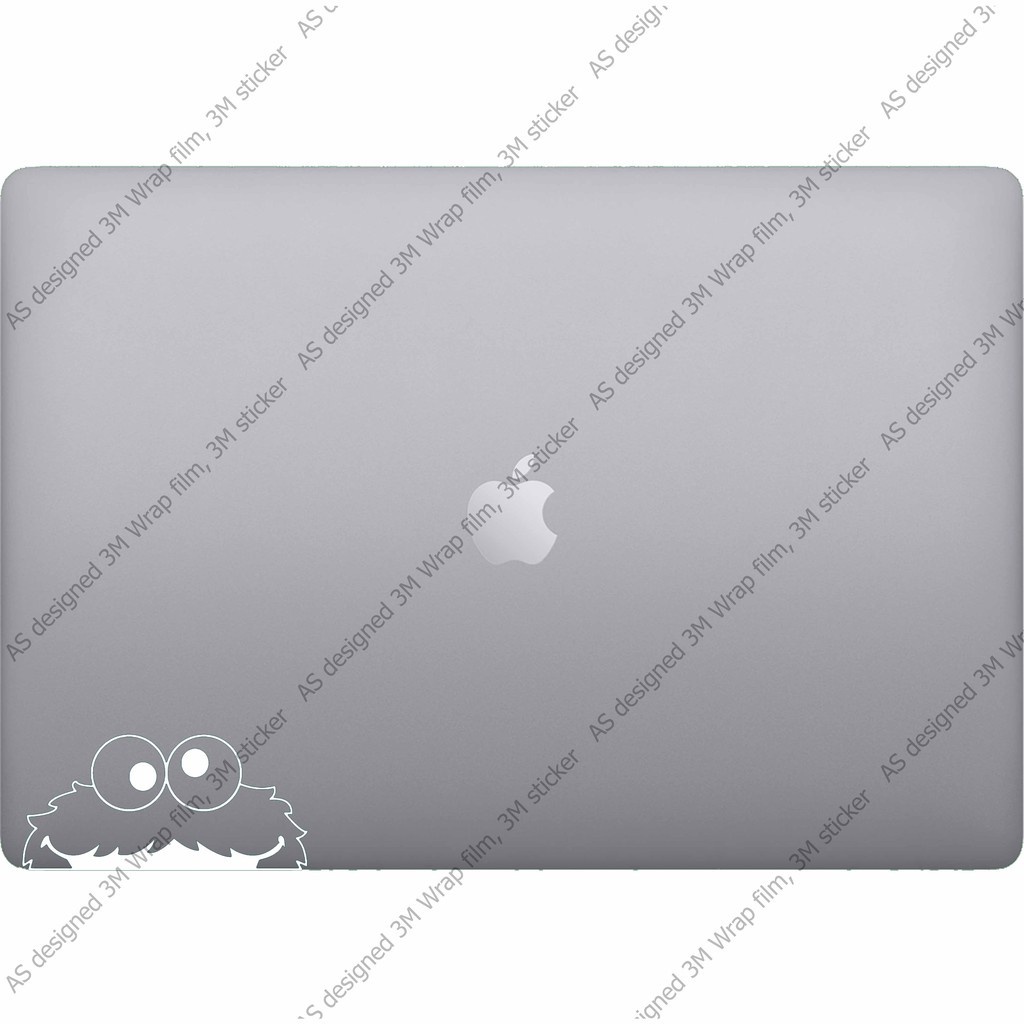 Cookie monster  สติ๊กเกอร์ 3M ลอกออกไม่มีคราบกาว  Removable 3M notebook labtop stickerสติ๊กเกอร์ตกแต