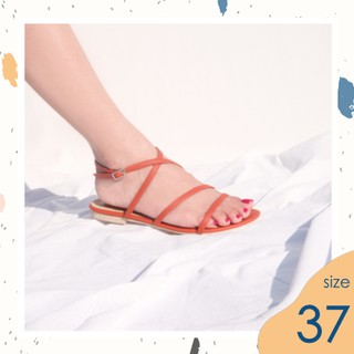 ไซส์ 37 Lea Brick รองเท้า Sandal แบบรัดส้น